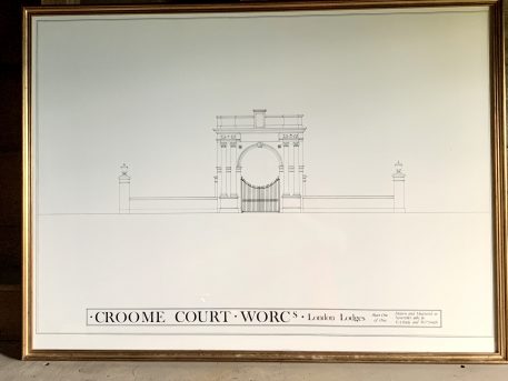 Framed Quality Architect Print Drawings of Croome Court - Image 8
