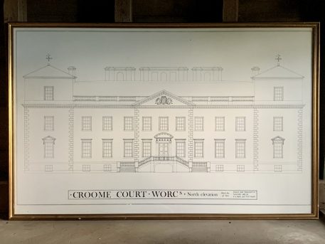 Framed Quality Architect Print Drawings of Croome Court - Image 5