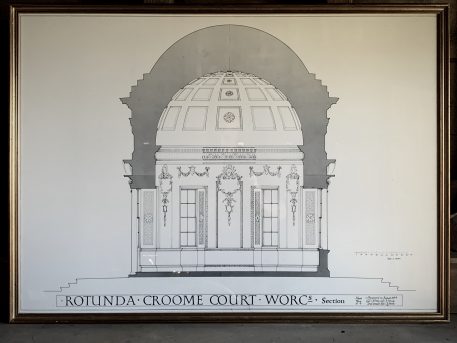 Framed Quality Architect Print Drawings of Croome Court - Image 6