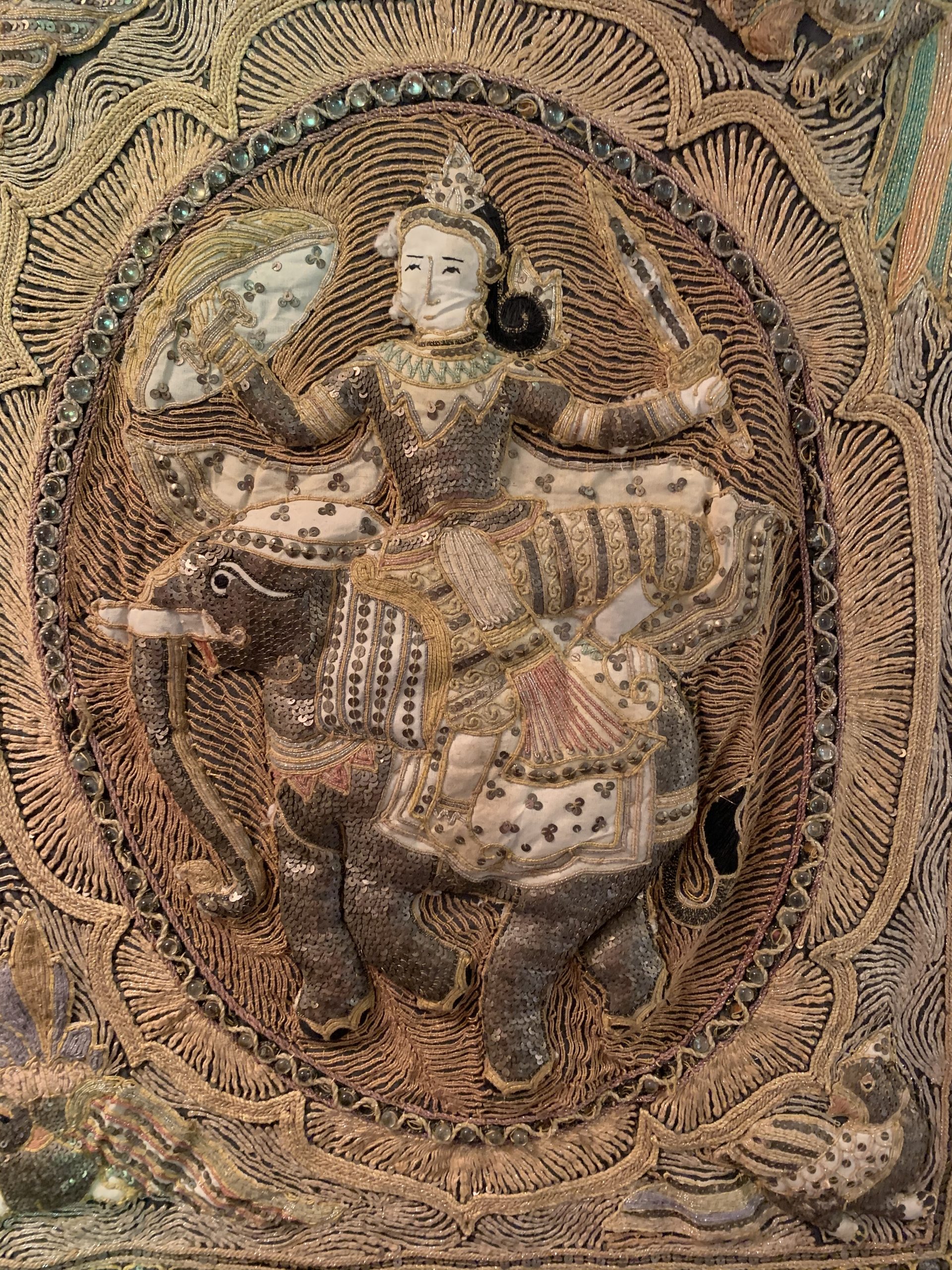 Burmese Kalaga Tapestry Wall Hanging La BelleGray