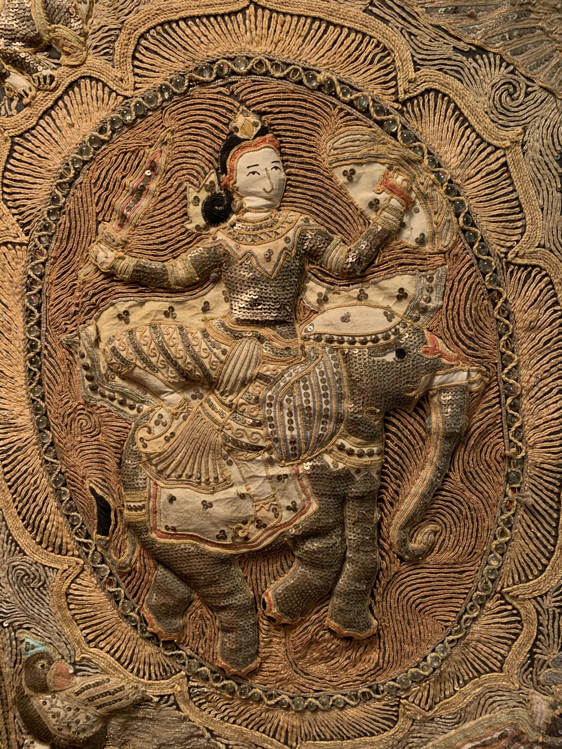 Burmese Kalaga Tapestry Wall Hanging La BelleGray