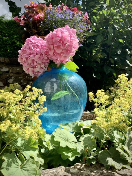 A Hand Blown, Large Turquoise Art Glass Vase - SOLD! - Image 9