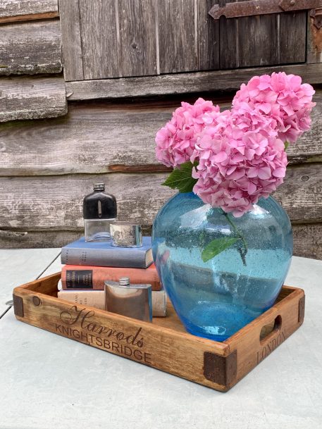 A Hand Blown, Large Turquoise Art Glass Vase - SOLD! - Image 7