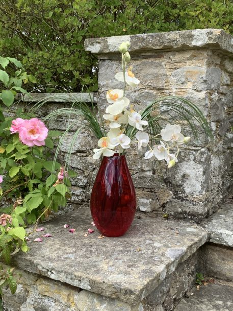 Ruby Red Glass Vase - Image 5