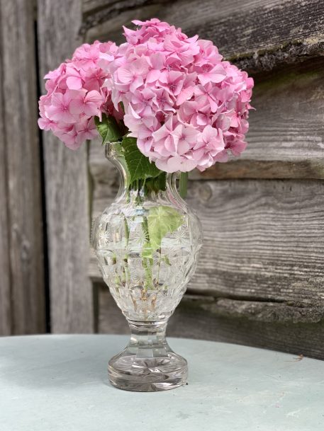Antique Cut Glass Baluster Vase - Image 4