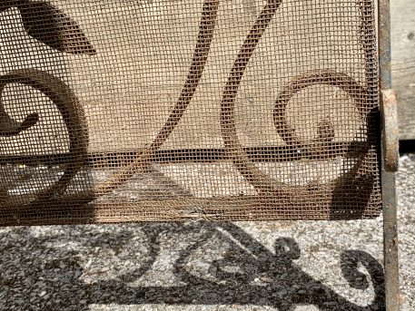 Wrought Iron Old Fire Screen/Spark Guard - Image 5