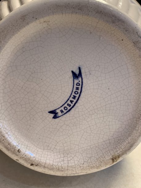 A Vintage Blue & White Porcelain Pitcher with floral decorations - Image 13