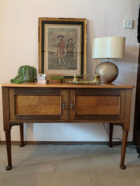 Mahogany Washstand Cabinet with Inlaid Doors - Image 2