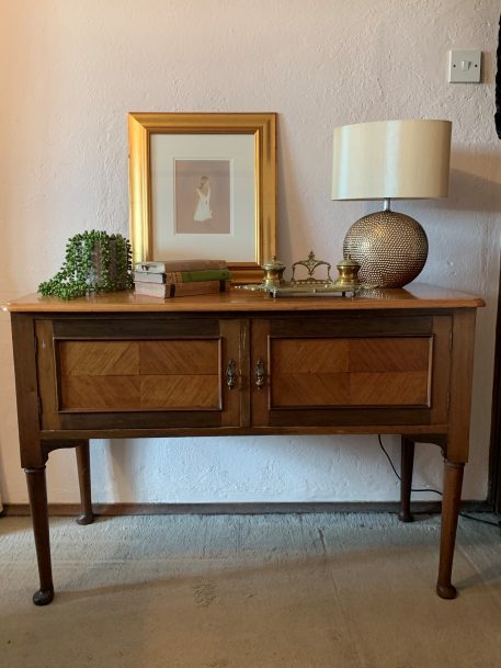 Mahogany Washstand Cabinet with Inlaid Doors - Image 7