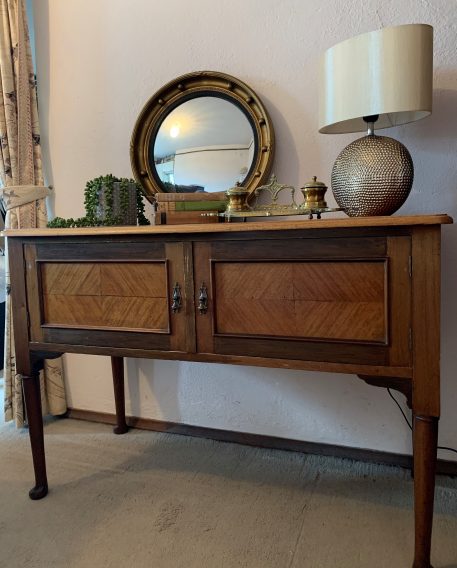 Mahogany Washstand Cabinet with Inlaid Doors - Image 5