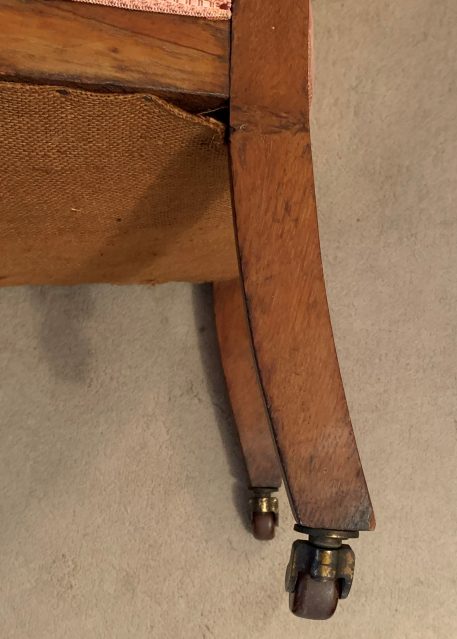 A Charming Victorian Oak Framed and Upholstered Arm Chair - Image 6
