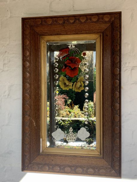 A Lovely Oak Framed Victorian Bevelled Edged "Gypsy" Mirror - Image 2