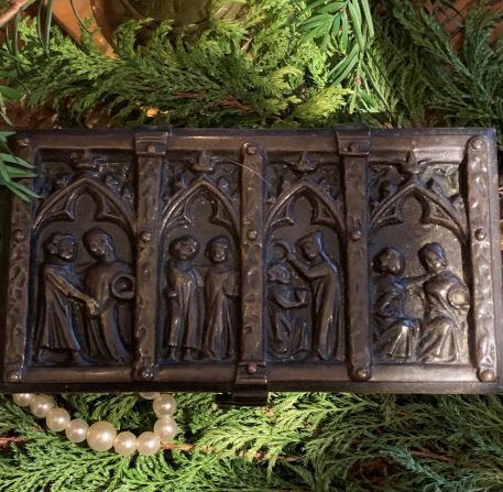An Erhard & Sohne style Bronze Reliquary Jewellery Box - Image 4