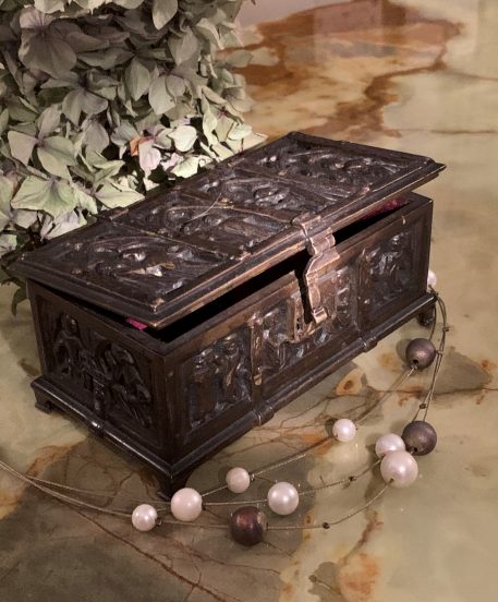 An Erhard & Sohne style Bronze Reliquary Jewellery Box - Image 6