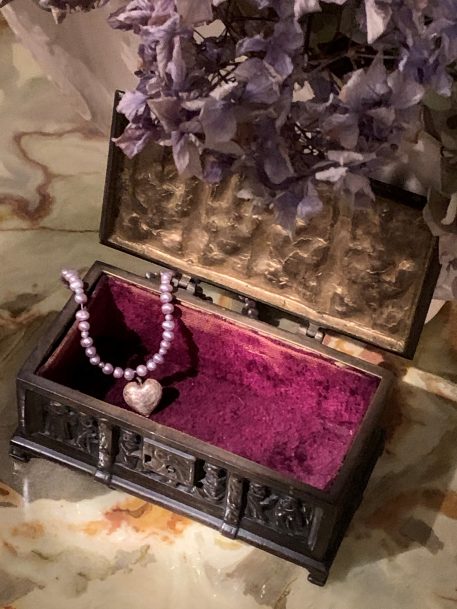An Erhard & Sohne style Bronze Reliquary Jewellery Box