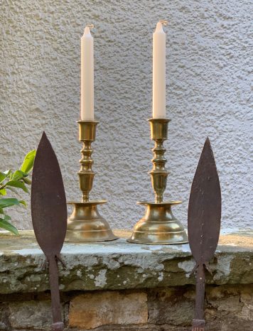 Pair of 19th Century Brass Candlesticks
