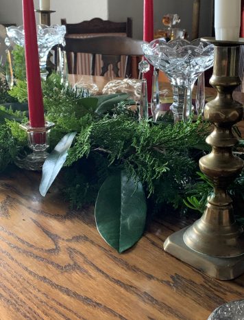 A Pair of Victorian Clear Cut Glass Lustres With Scalloped Top