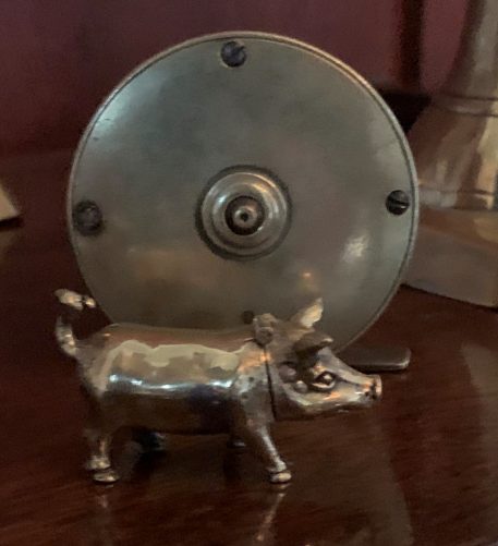A Vintage Miniature Fishing Reel With Fixed Wooden Handle - Image 6