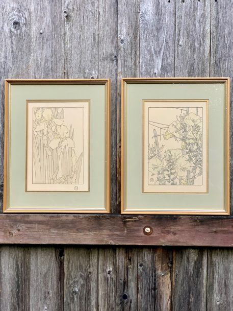 A Pair of Botanical Pochoir Prints J. Foord, c.1904, Art Nouveau period - Image 2