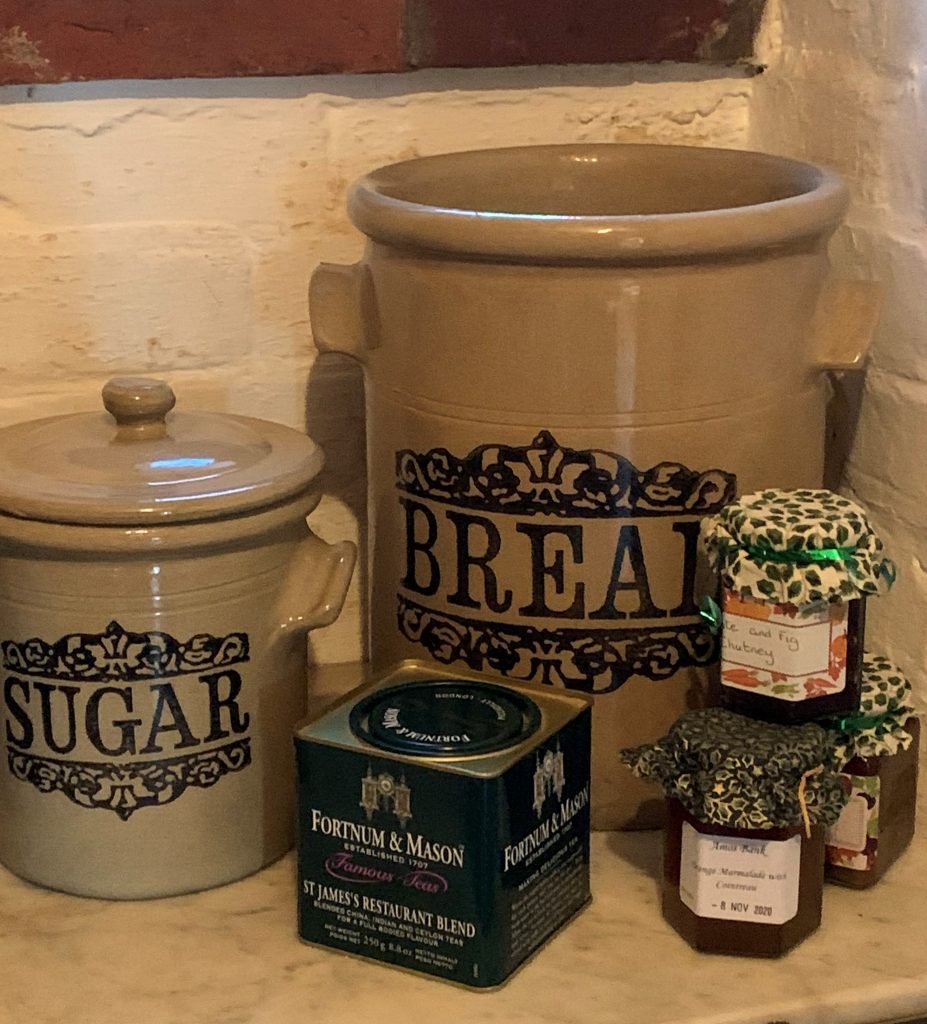 A Large Vintage Farmhouse Stoneware Bread Bin La BelleGray