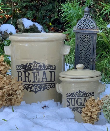 Vintage Moira Stoneware Sugar Storage Jar - Image 3