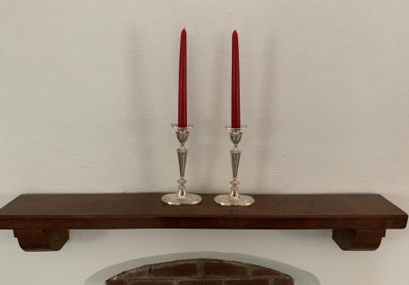 A Pair of Elegant Silver Plated Adam Style Candlesticks - Image 5