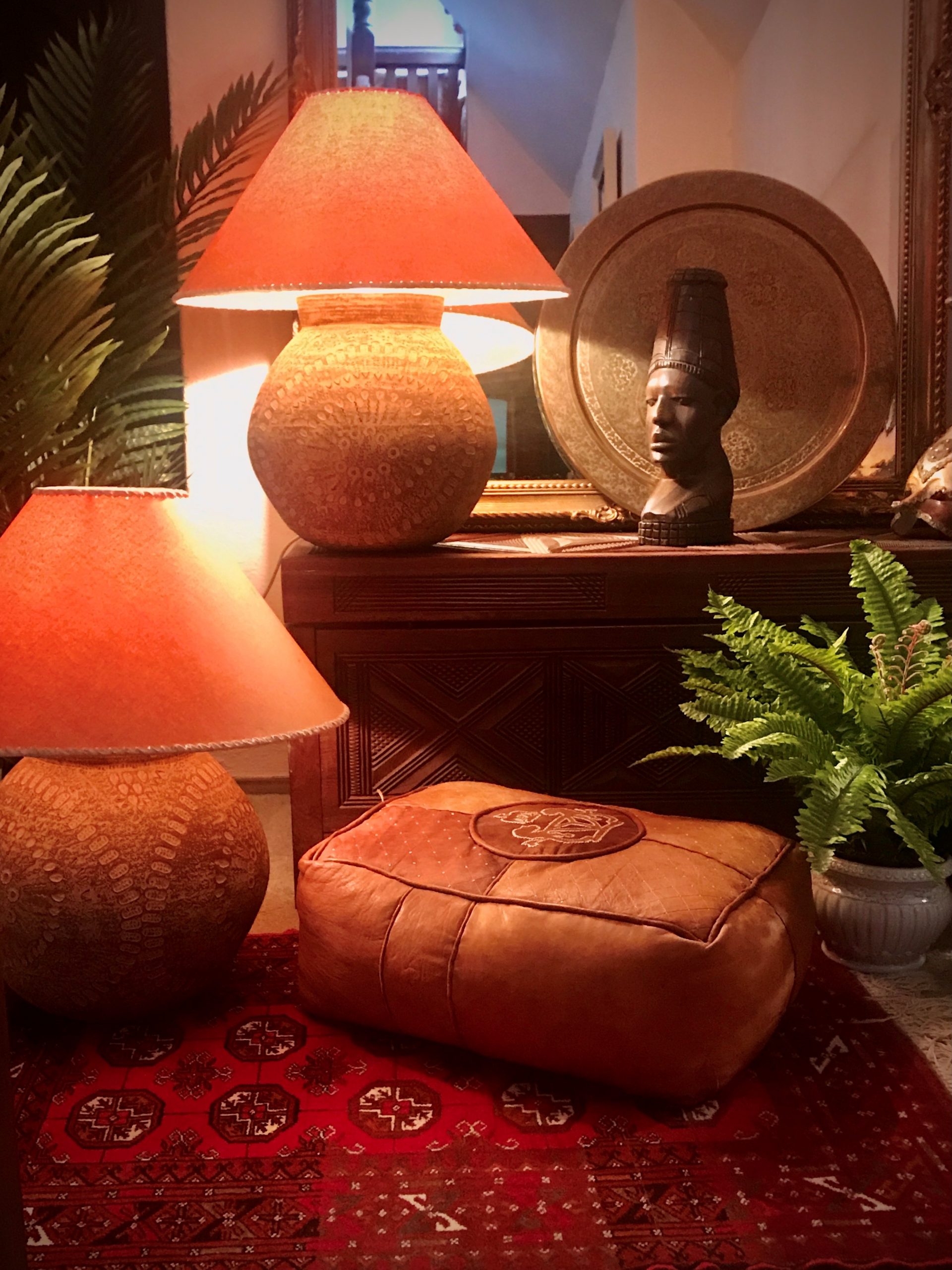 Rustic corner lamp deals