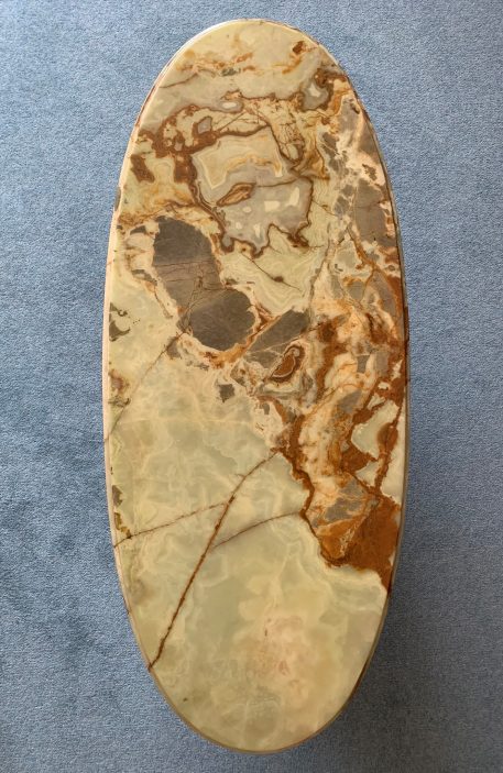 Onyx and Brass Coffee Table - Image 13