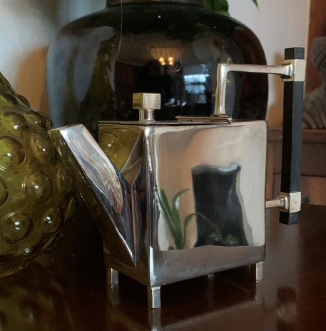 Christopher Dresser Style Silver Plated Rectangular Teapot - Image 6
