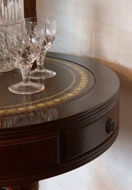 Georgian Style Mahogany Circular Drum Table - Image 9