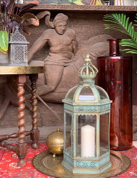 Large Wrought Iron Decorative Lantern - Image 4