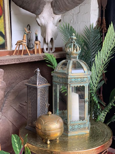 Large Wrought Iron Decorative Lantern - Image 2