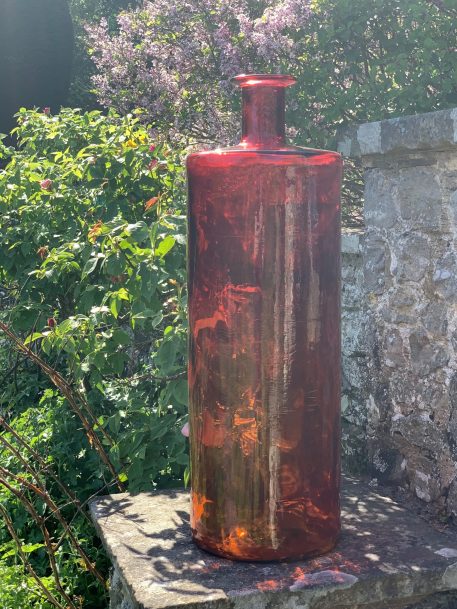 Large Sunset Glass Vase - Image 7