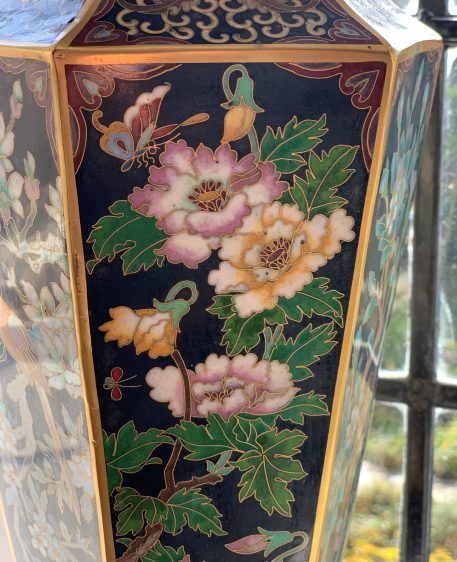 Pair of Hexagonal Cloisonné Vases - Image 10